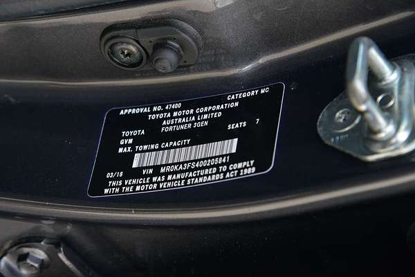 2018 Toyota Fortuner GXL GUN156R