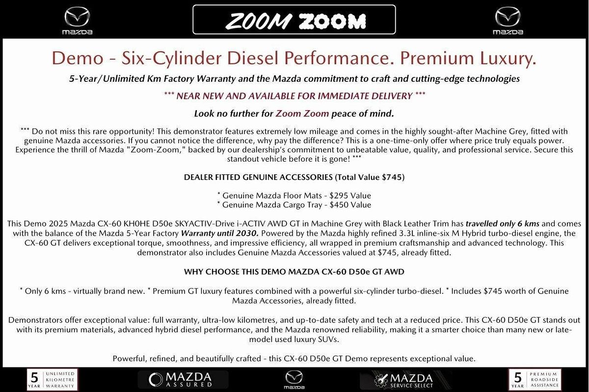 2025 Mazda CX-60 D50e Evolve KH Series