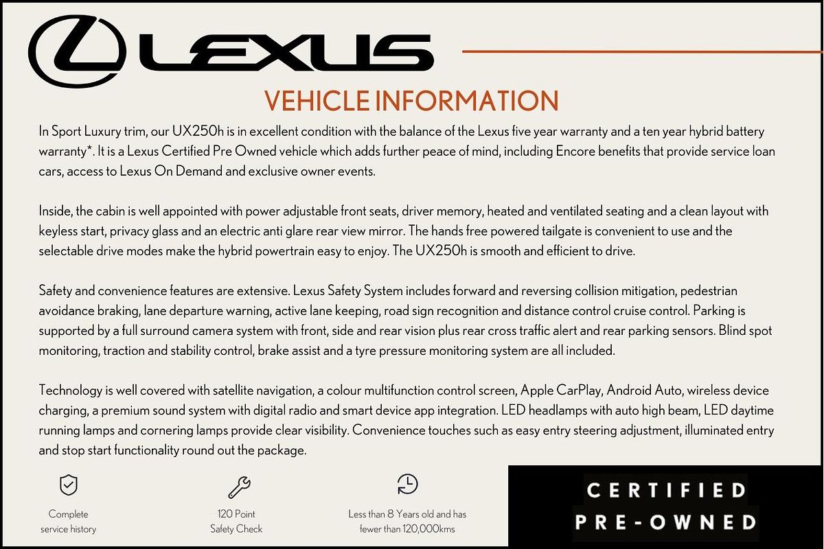 2021 Lexus UX UX250h Sport Luxury MZAH10R