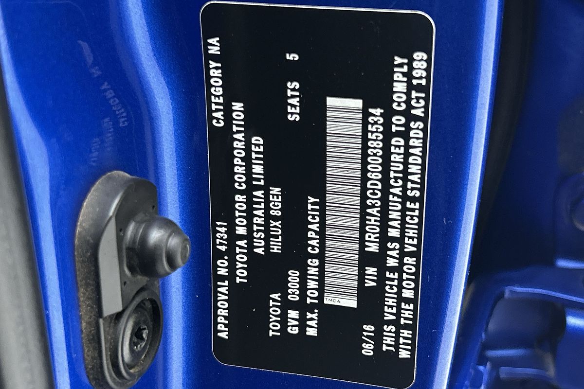 2016 Toyota Hilux SR5 GUN126R 4X4