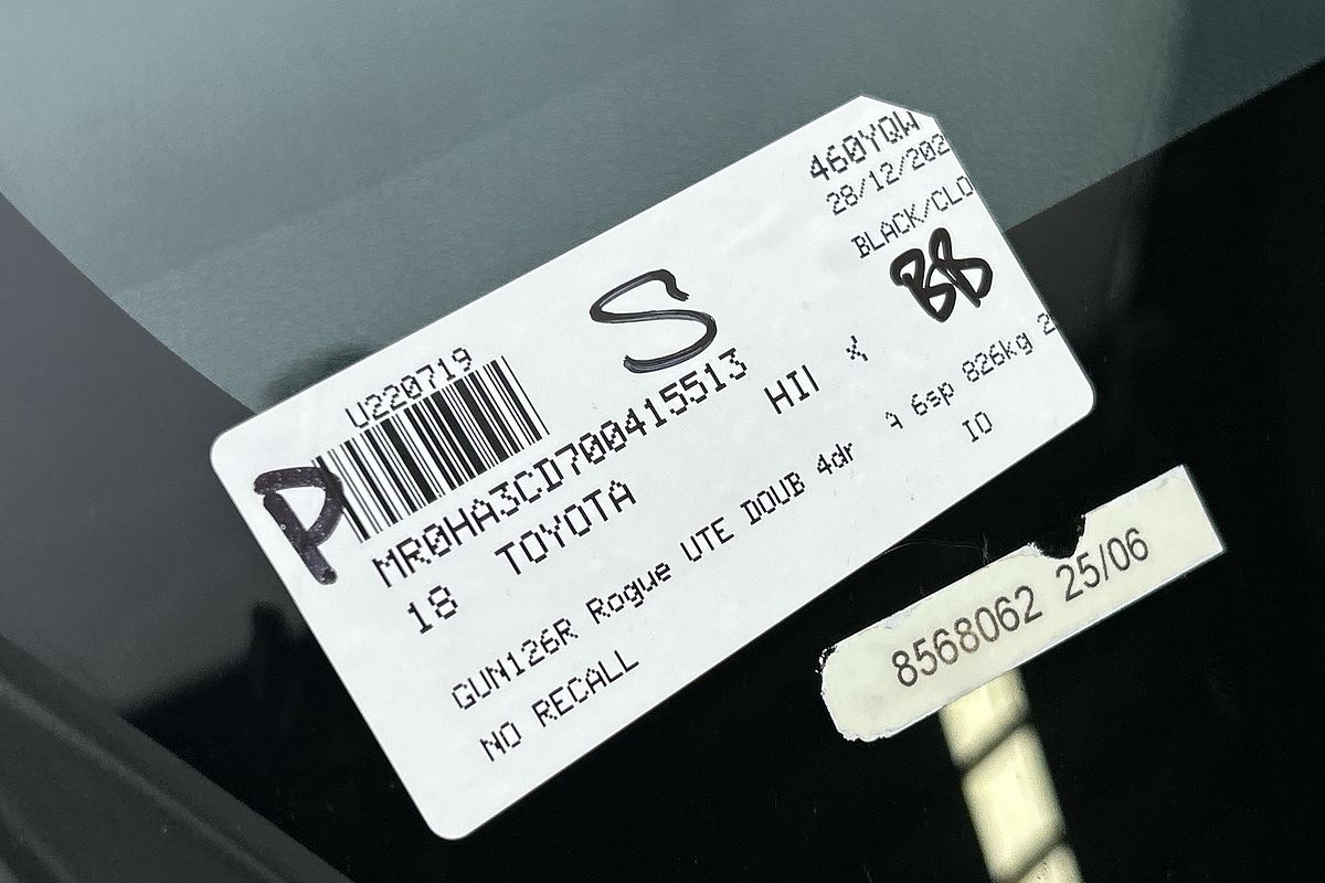 2018 Toyota Hilux Rogue GUN126R 4X4