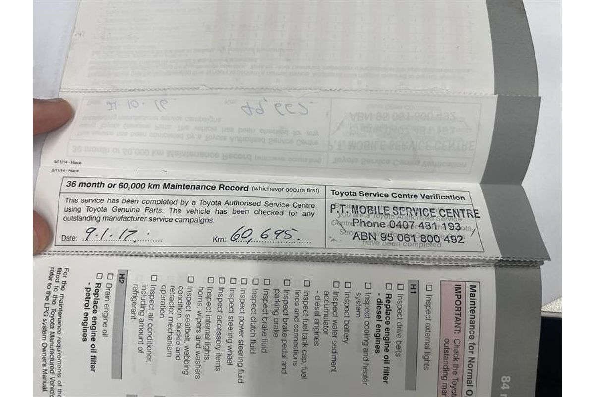 2015 Toyota Hiace Commuter KDH223R ELWB High Roof