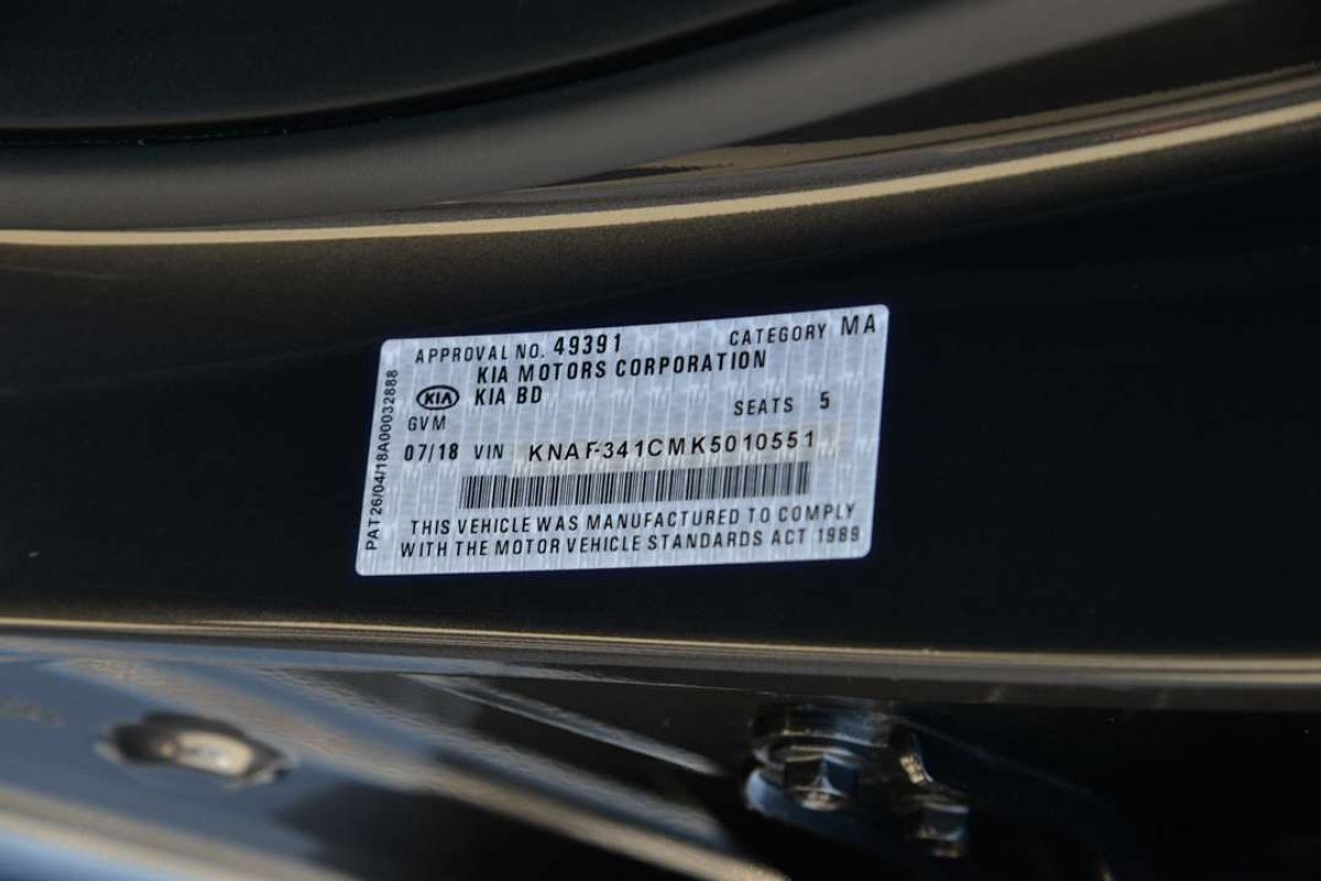 2018 Kia Cerato Sport+ BD