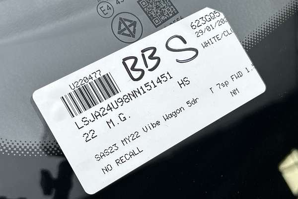 2022 MG HS Vibe SAS23