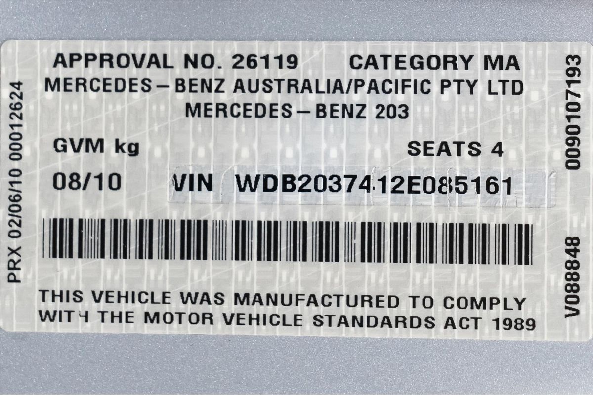 2010 Mercedes-Benz CLC-Class CLC200 Kompressor CL203