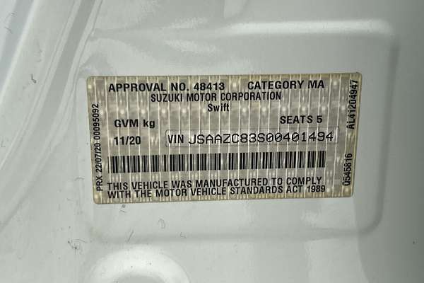 2020 Suzuki Swift GL Navigator Plus AZ Series II