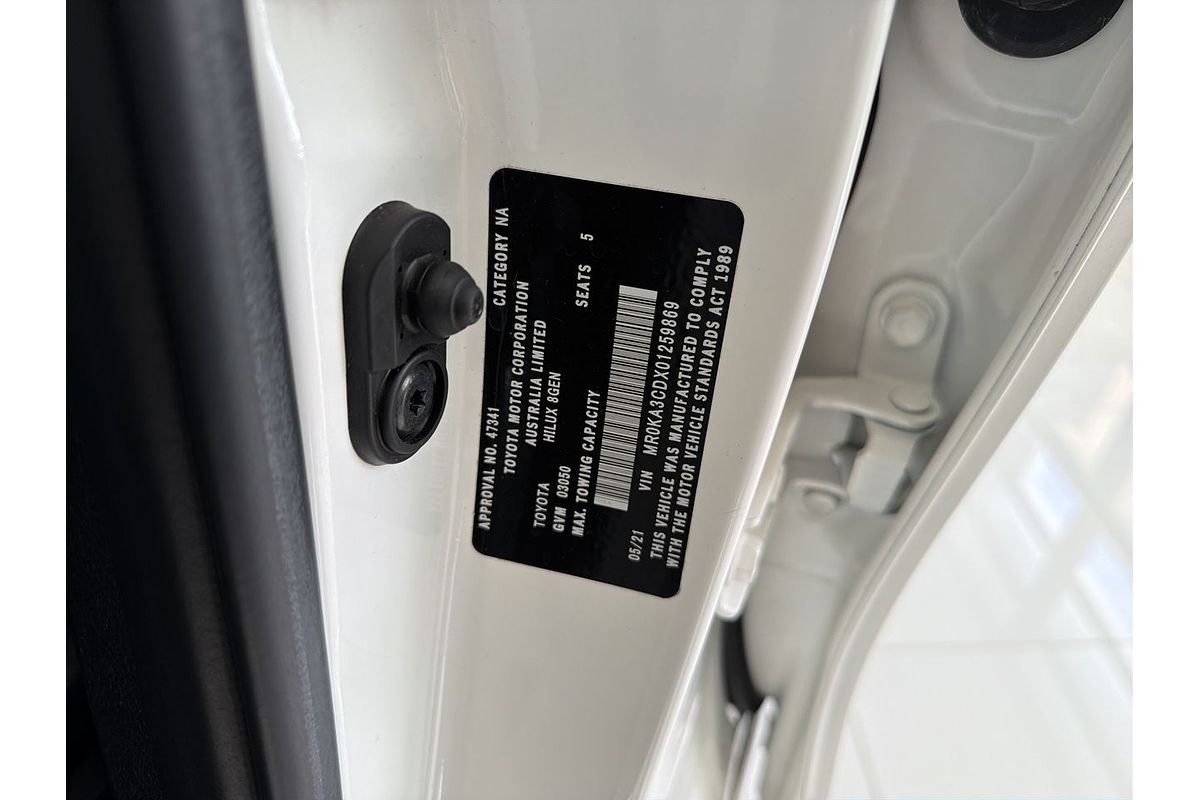 2021 Toyota Hilux SR GUN126R 4X4