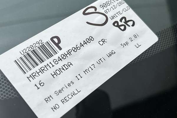 2016 Honda CR-V VTi RM Series II