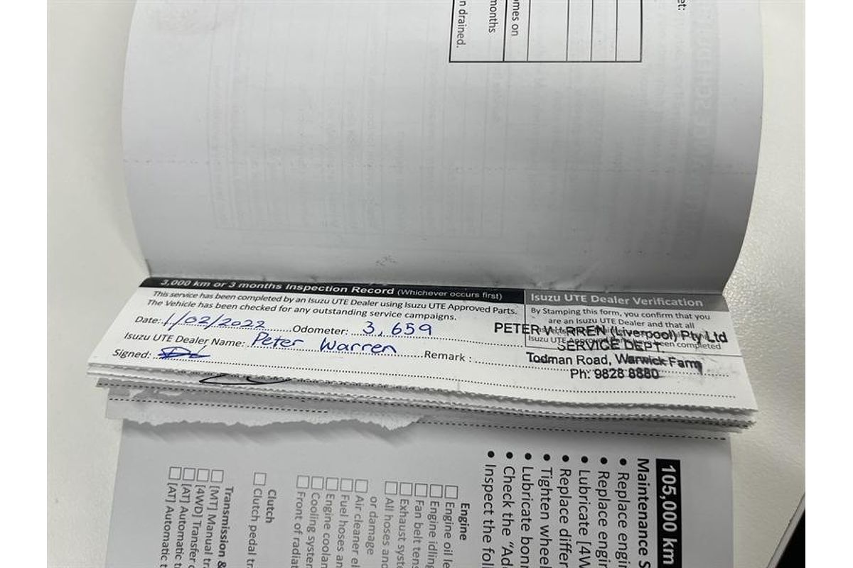 2021 Isuzu D-MAX SX High Ride Rear Wheel Drive