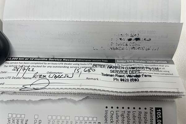 2021 Isuzu D-MAX SX High Ride Rear Wheel Drive