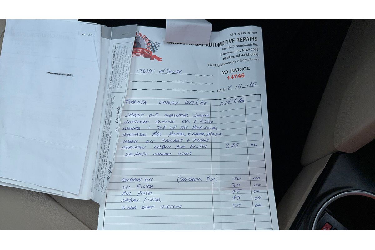 2016 Toyota Camry Atara SL ASV50R