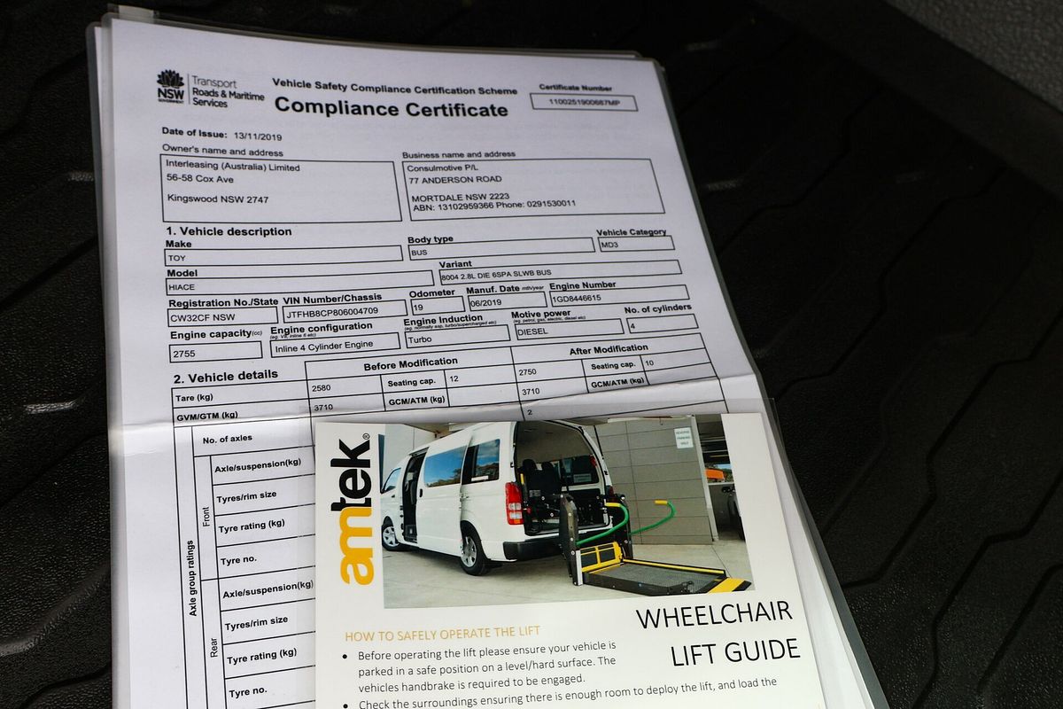 2019 Toyota Hiace Commuter GDH322R ELWB High Roof