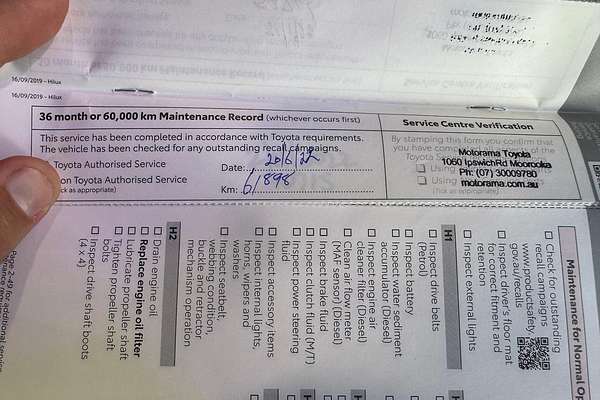 2020 Toyota Hilux Workmate Hi-Rider GUN135R Rear Wheel Drive