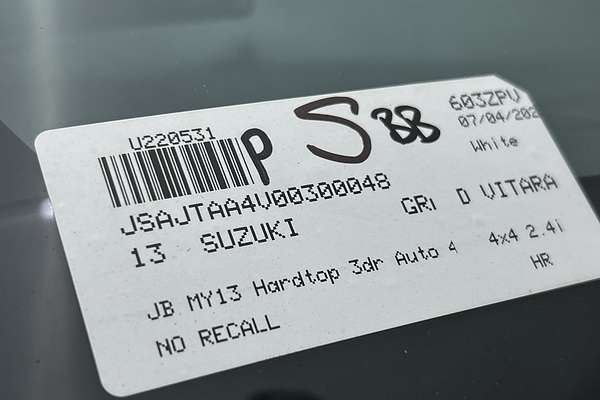 2013 Suzuki Grand Vitara JB