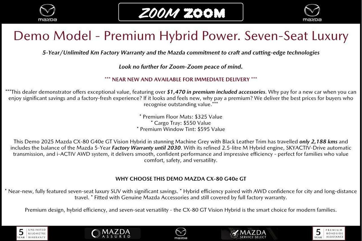 2025 Mazda CX-80 G40e GT KL
