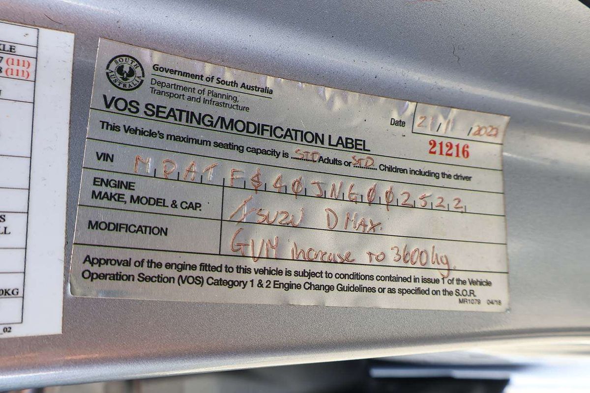 2022 Isuzu D-MAX X-TERRAIN 4X4