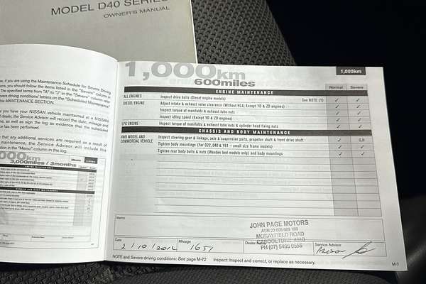 2012 Nissan Navara RX D40 Series 6 4X4