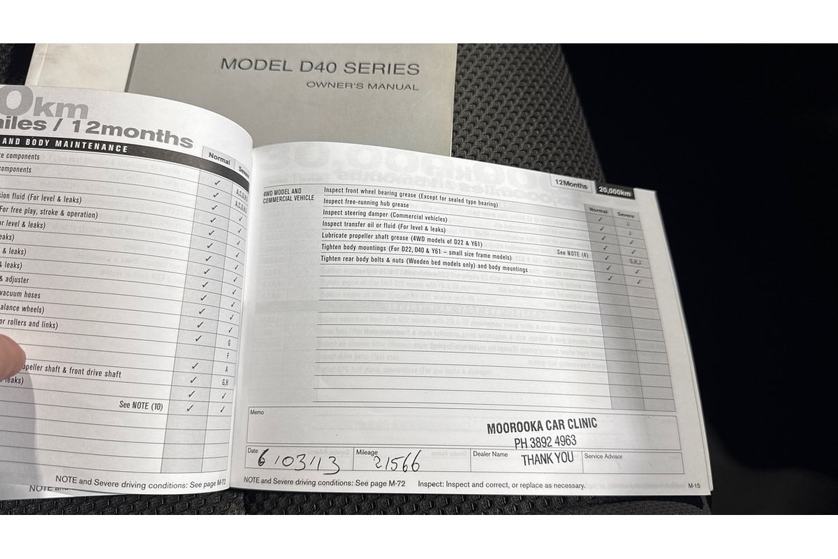 2012 Nissan Navara RX D40 Series 6 4X4