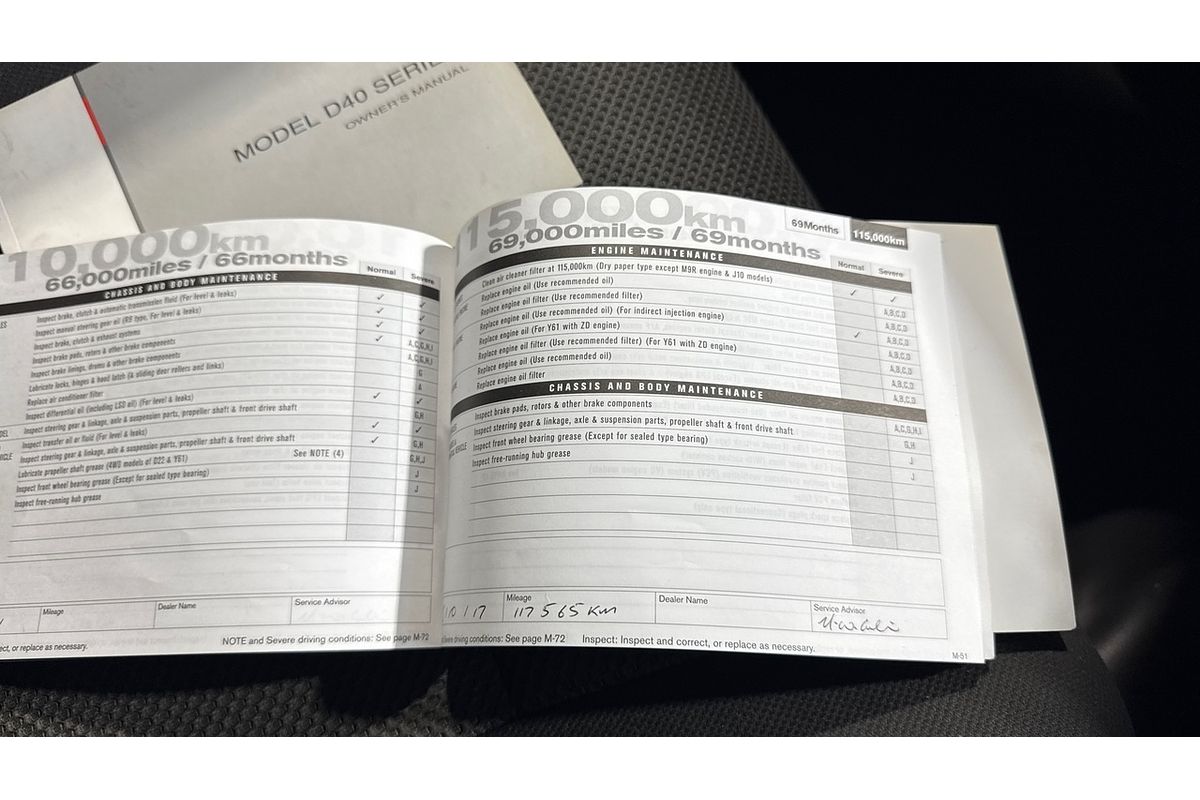 2012 Nissan Navara RX D40 Series 6 4X4