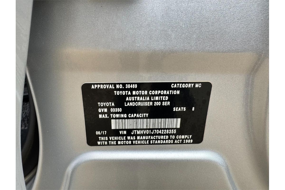 2017 Toyota Landcruiser GXL (4x4) VDJ200R MY16