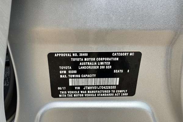 2017 Toyota Landcruiser GXL (4x4) VDJ200R MY16