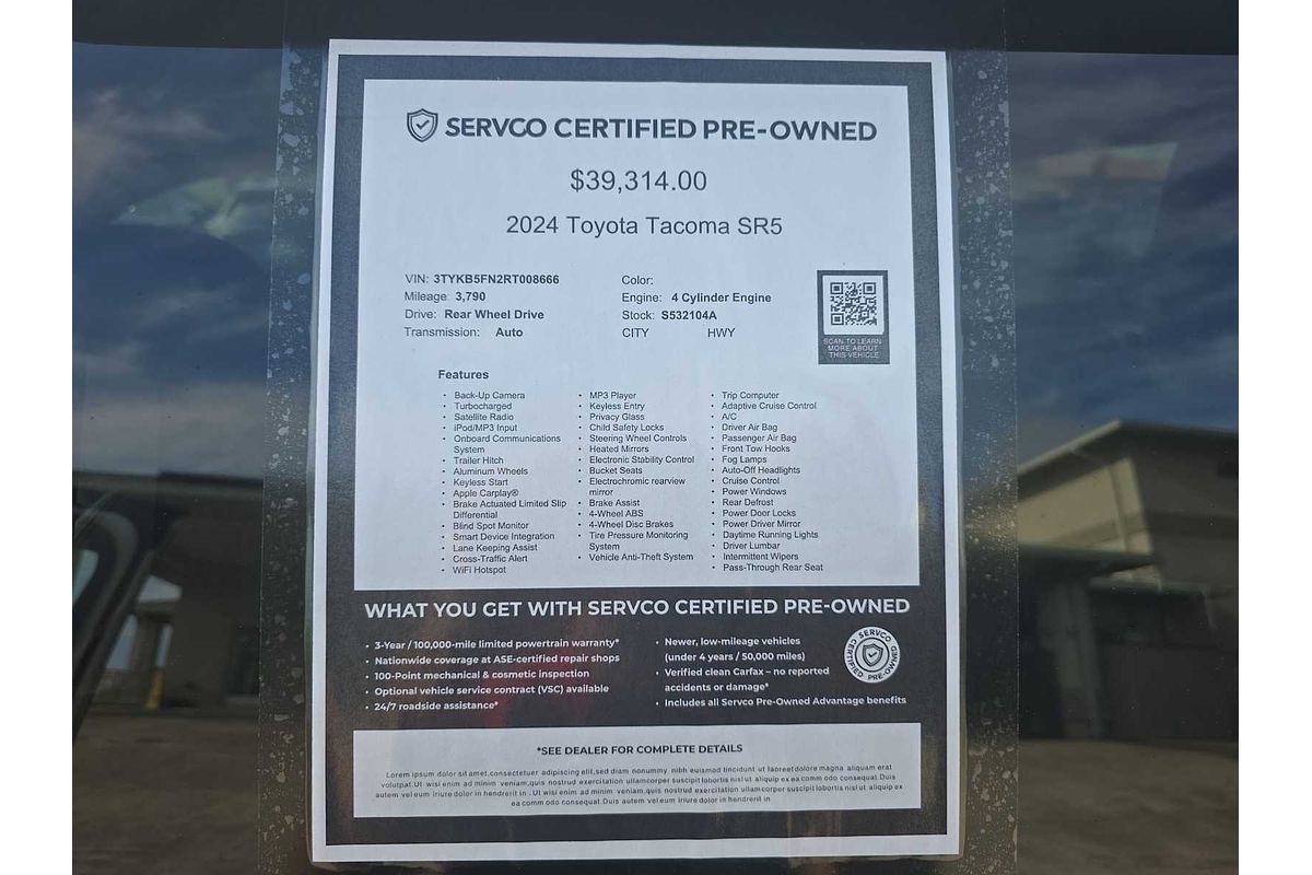 2024 Toyota Tacoma SR5