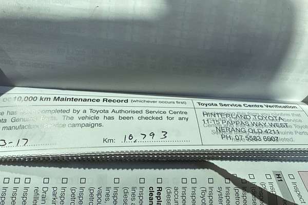 2016 Toyota Hilux Workmate TGN121R Rear Wheel Drive