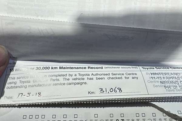 2016 Toyota Hilux Workmate TGN121R Rear Wheel Drive