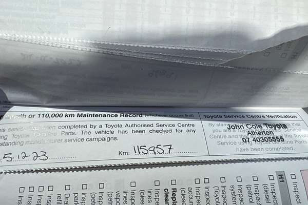 2016 Toyota Hilux Workmate TGN121R Rear Wheel Drive