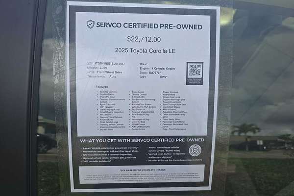 2025 Toyota Corolla LE