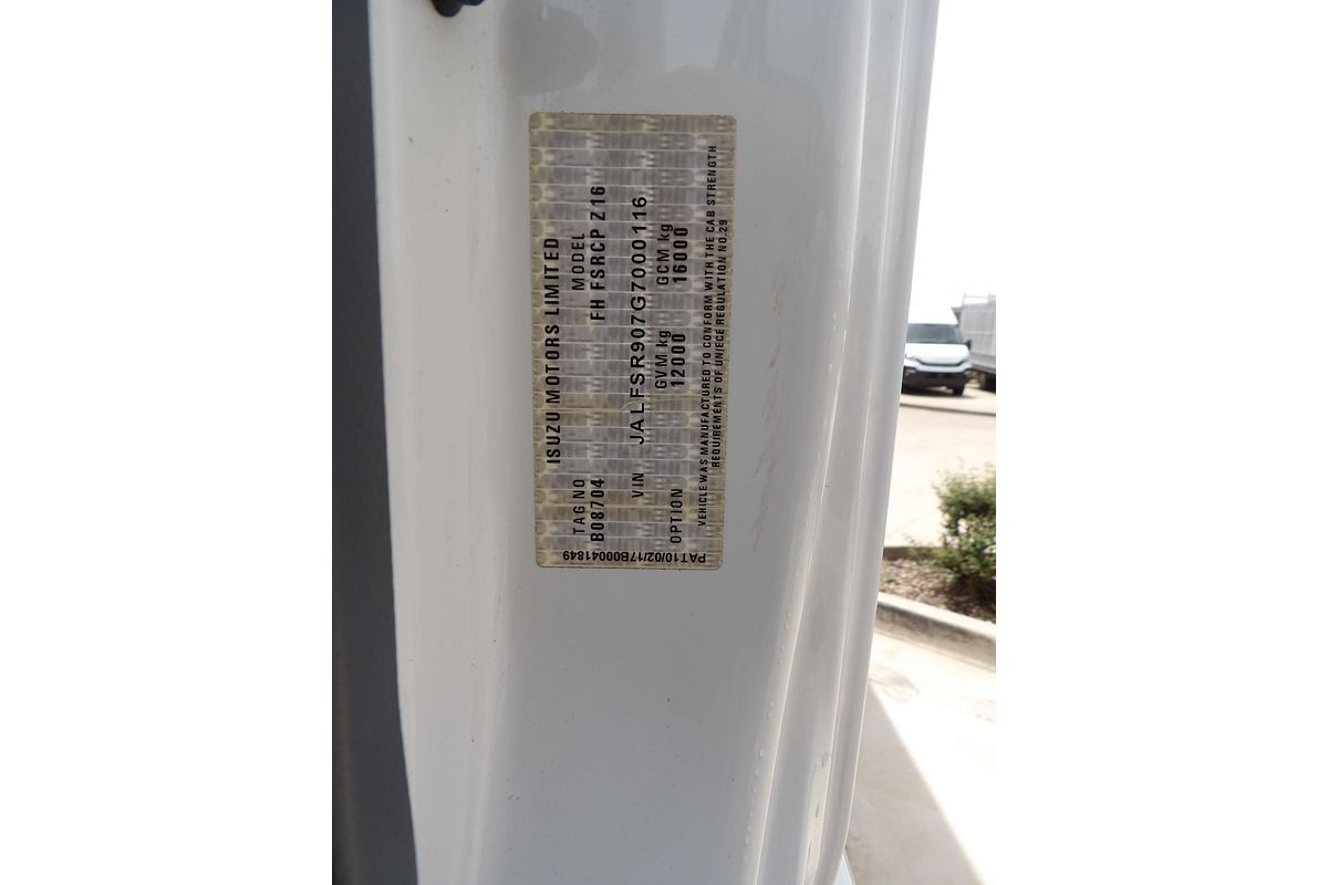 2017 Isuzu F Series FSR120/140-240 4x2 LWB