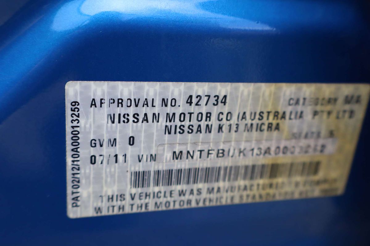 2011 Nissan Micra ST K13