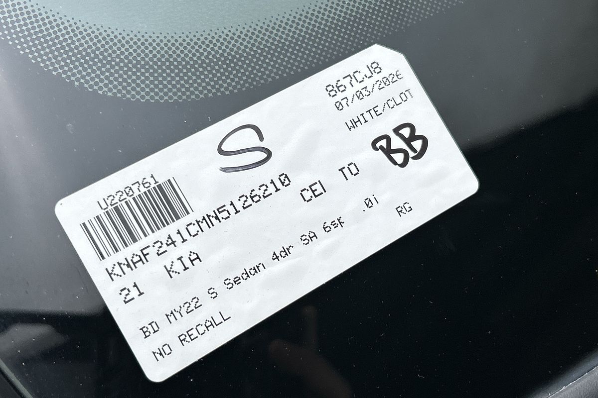 2021 Kia Cerato S BD