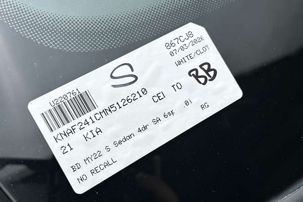 2021 Kia Cerato S BD