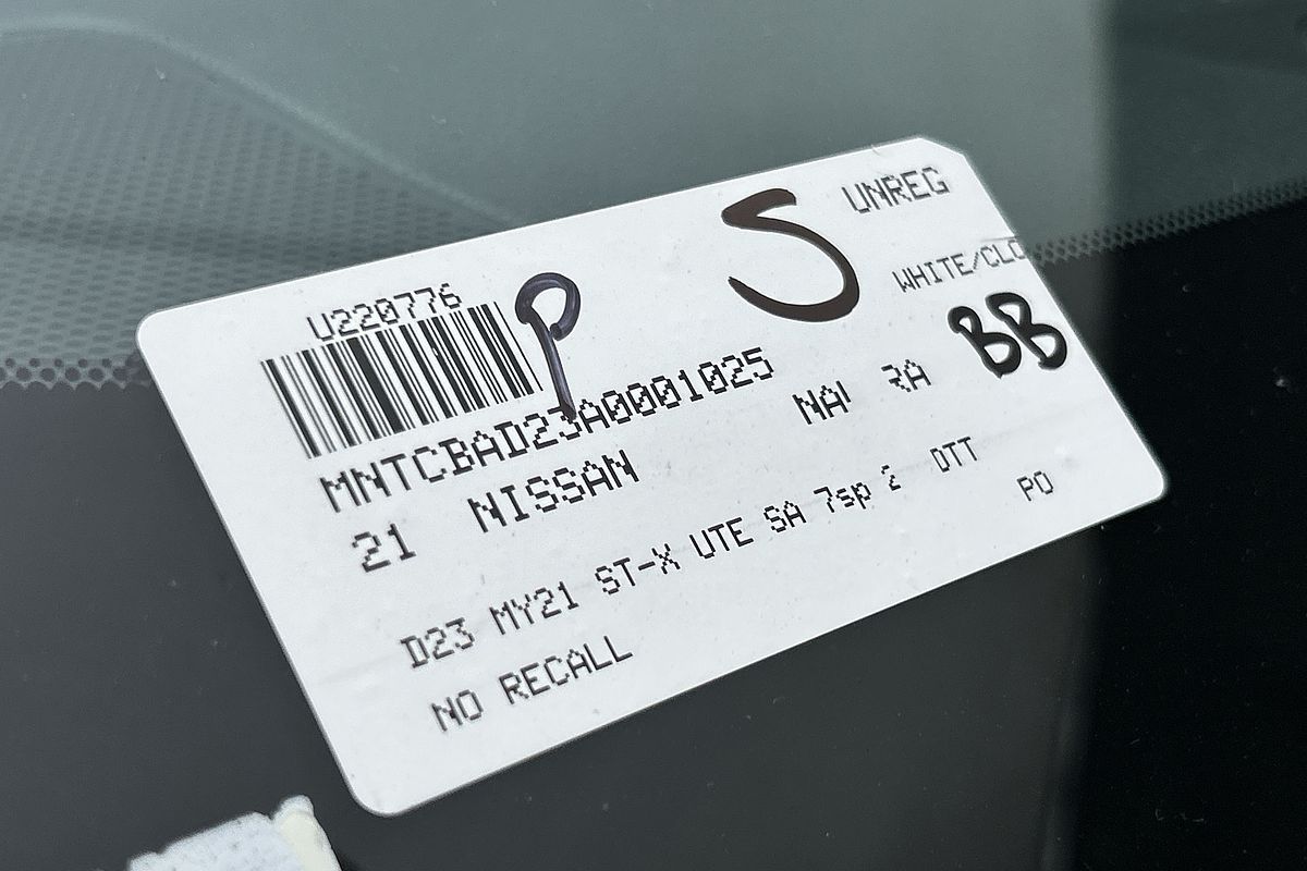 2021 Nissan Navara ST-X D23 Rear Wheel Drive