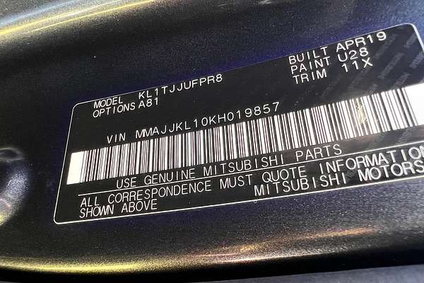 2019 Mitsubishi Triton GLX+ MR 4X4