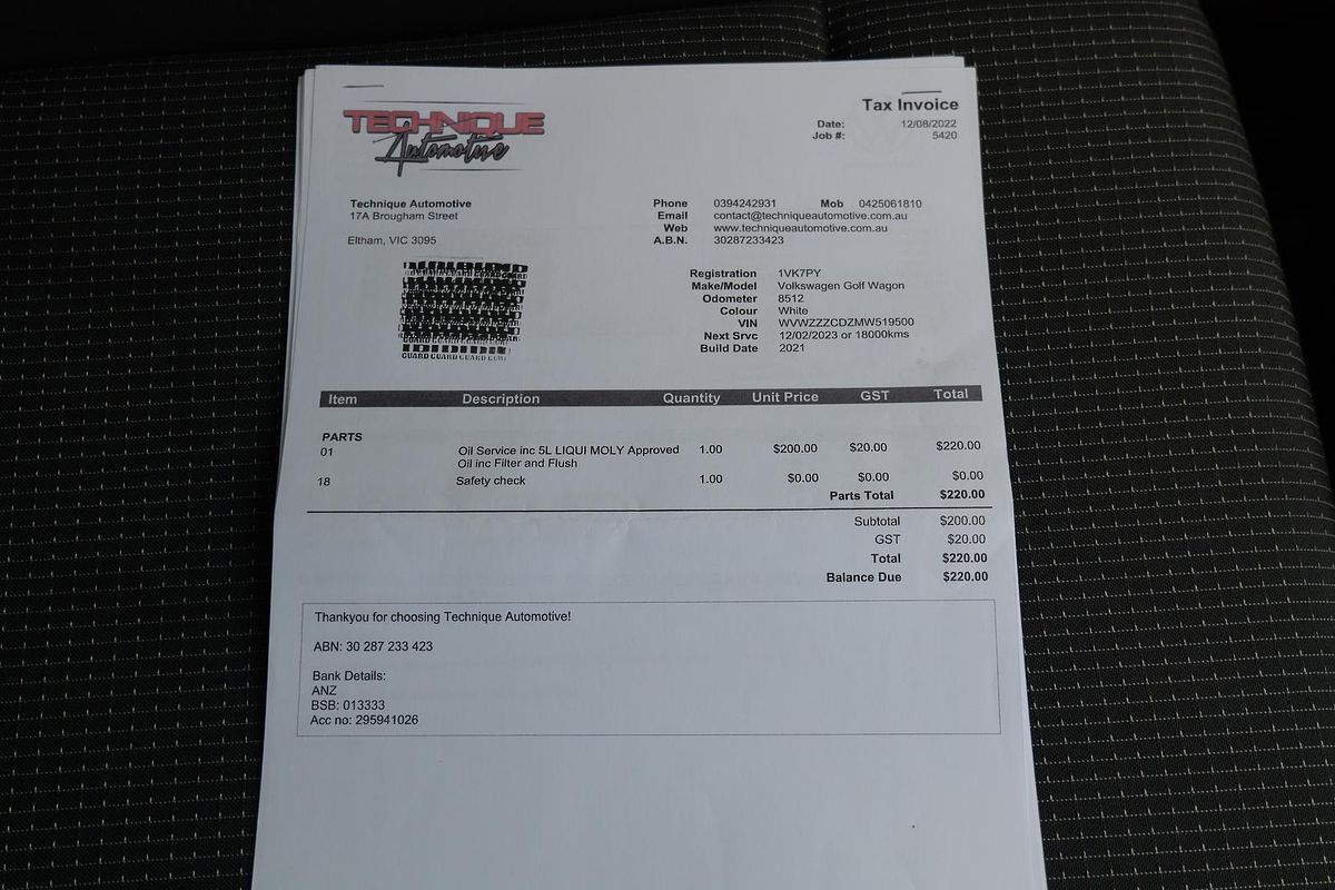 2021 Volkswagen Golf 110TSI 8