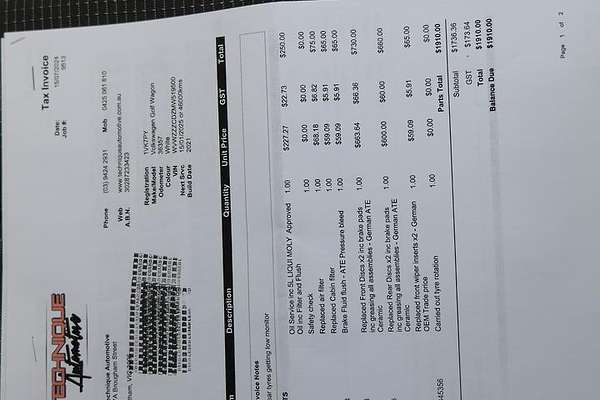 2021 Volkswagen Golf 110TSI 8