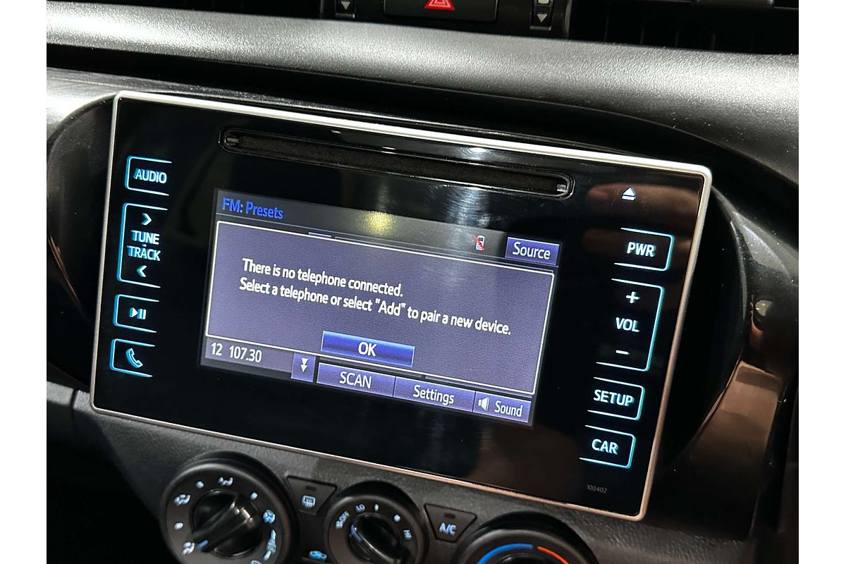 2018 Toyota Hilux Workmate TGN121R Rear Wheel Drive