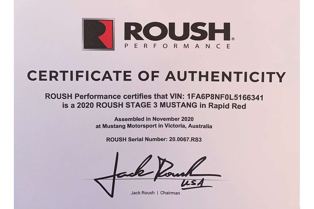 2020 Ford Mustang Supercharged V8 FN