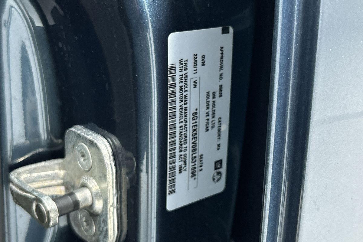 2011 Holden Commodore SV6 VE Series II