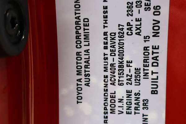 2007 Toyota Camry Sportivo ACV40R