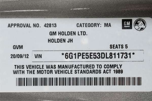 2012 Holden Cruze CDX JH Series II