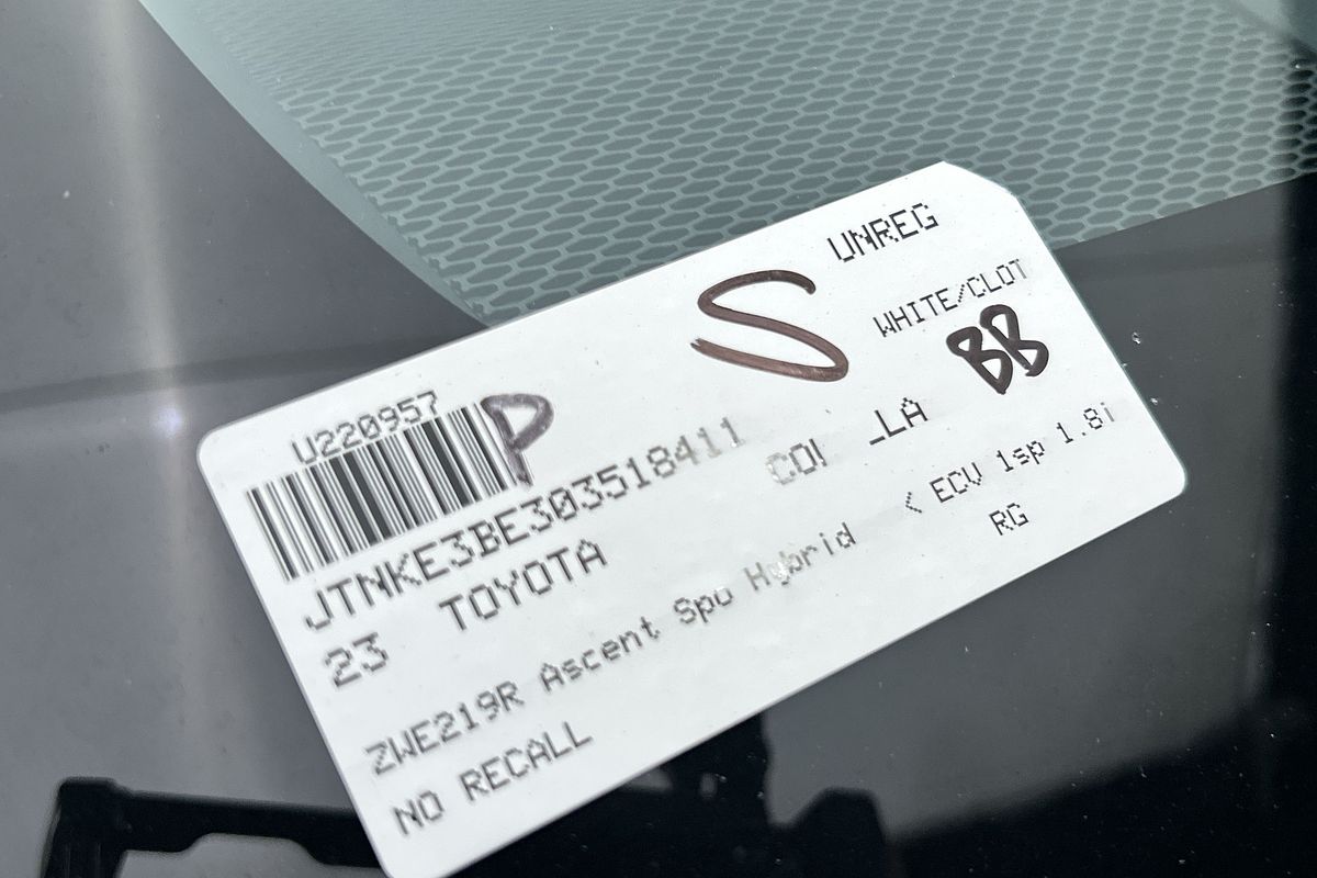 2023 Toyota Corolla Ascent Sport Hybrid ZWE219R