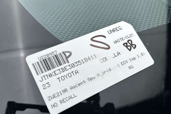 2023 Toyota Corolla Ascent Sport Hybrid ZWE219R