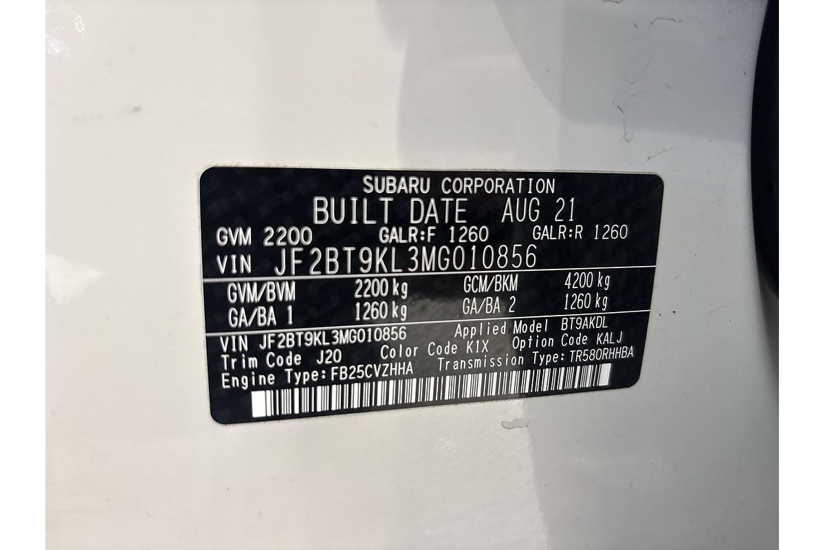 2021 Subaru Outback AWD 6GEN