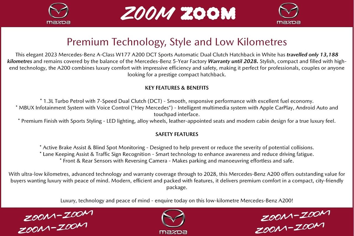 2023 Mercedes-Benz A-Class A200 W177
