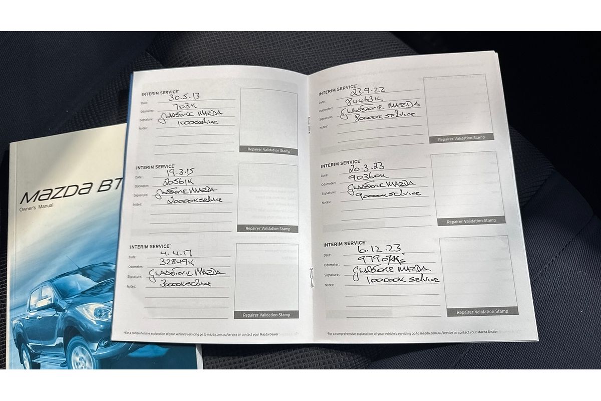 2013 Mazda BT-50 XT UP Rear Wheel Drive