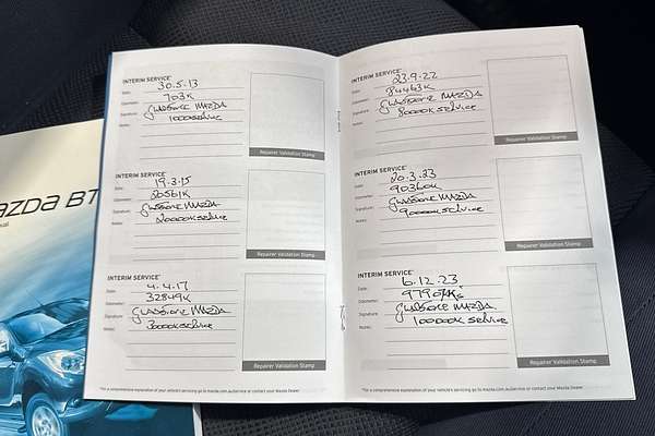 2013 Mazda BT-50 XT UP Rear Wheel Drive