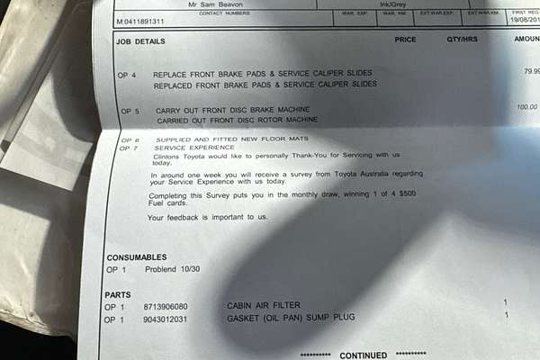 2013 Toyota Hilux Workmate TGN16R Rear Wheel Drive